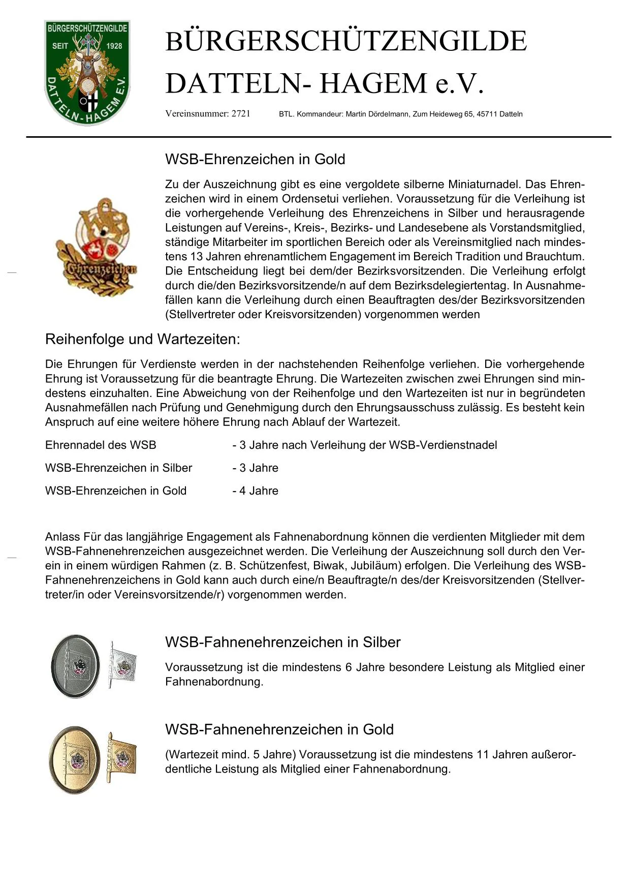 Ehrungen der Gilde Seite 2